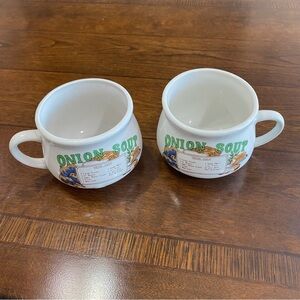 Onion Soup Ceramic Mug Bowls